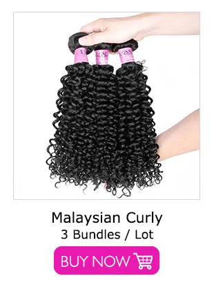 YVONNE 3C 4A Malaysian Curly Virgin Hair 3 Bundles Human Hair Weave Natural Color