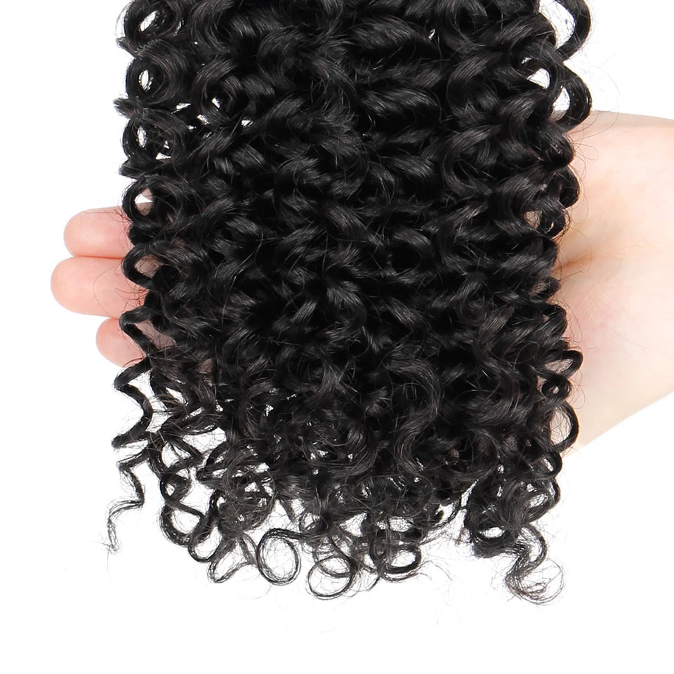YVONNE 3C 4A Malaysian Curly Virgin Hair 3 Bundles Human Hair Weave Natural Color