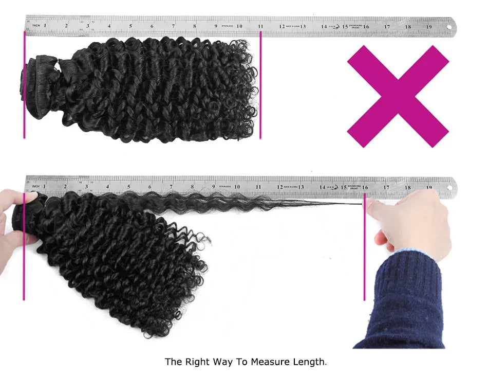 YVONNE 3C 4A Malaysian Curly Virgin Hair 3 Bundles Human Hair Weave Natural Color