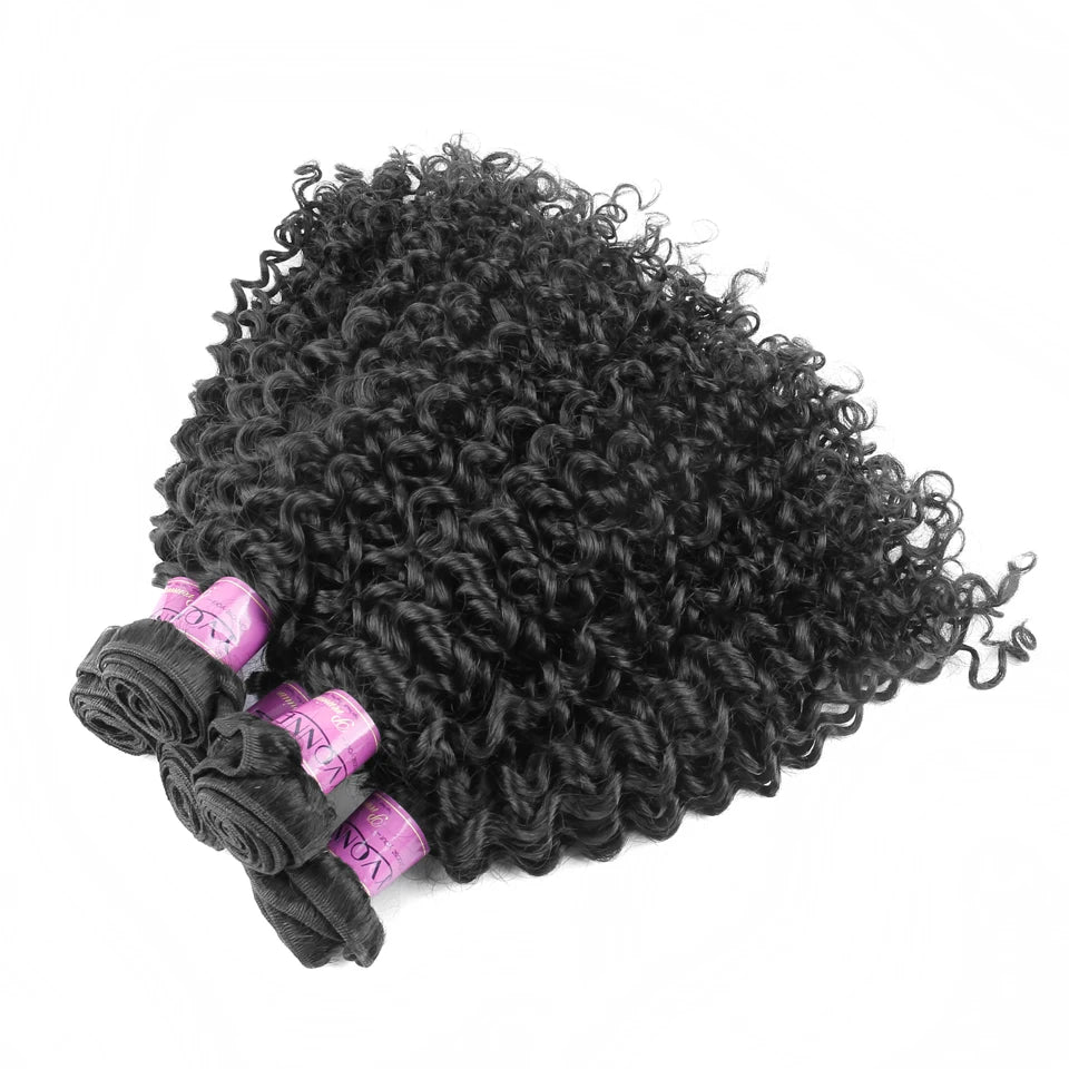 YVONNE 3C 4A Malaysian Curly Virgin Hair 3 Bundles Human Hair Weave Natural Color