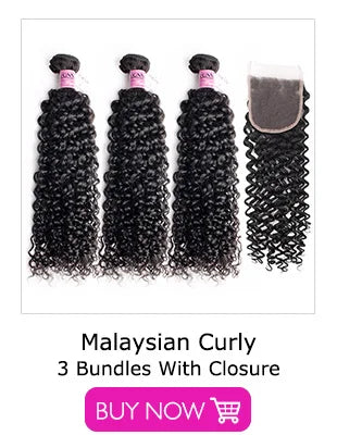 YVONNE 3C 4A Malaysian Curly Virgin Hair 3 Bundles Human Hair Weave Natural Color