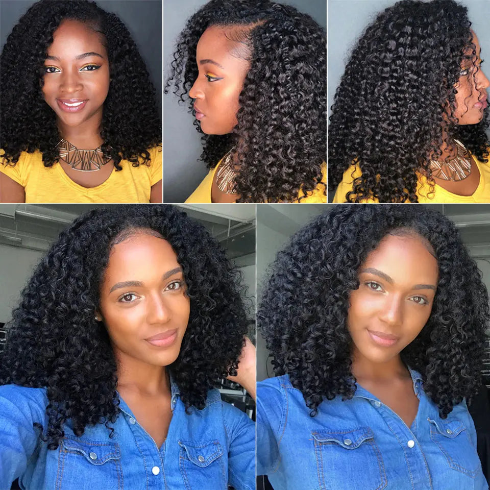 YVONNE 3C 4A Malaysian Curly Virgin Hair 3 Bundles Human Hair Weave Natural Color