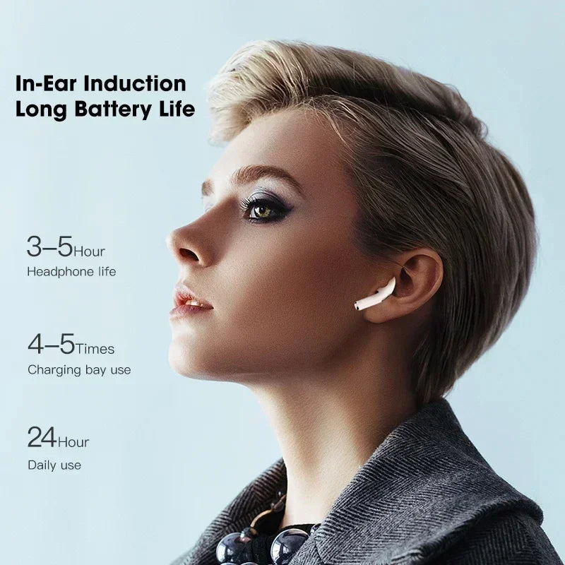 Pro 4 TWS Wireless Headphones Earphone Bluetooth Compatible 5.0 Waterproof Headset with Mic for Xiaomi iPhone Bluetooth Earbuds